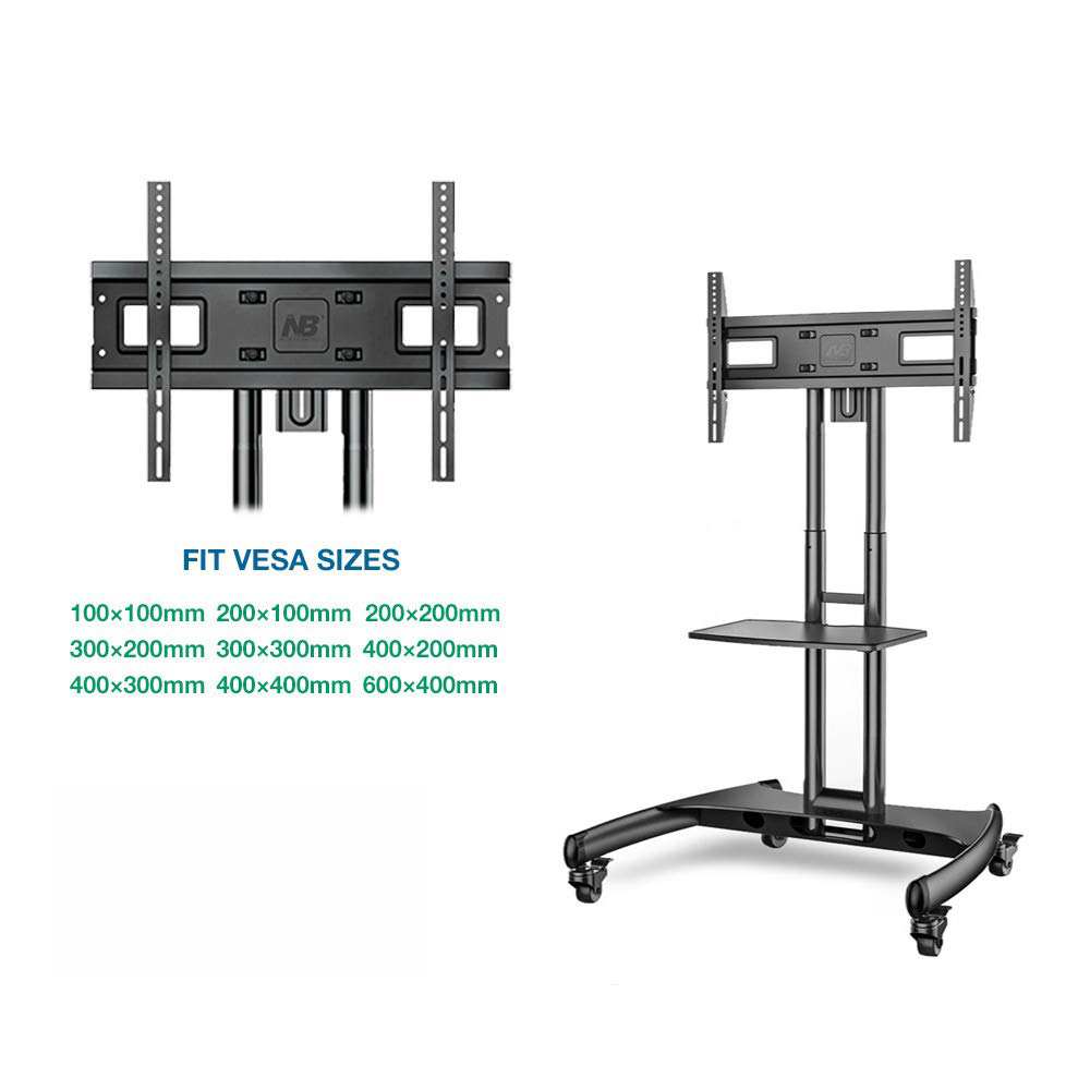 NORTH BAYOU | NB MOBILE TV STAND FOR 32"-70" AVA1500-60-1P